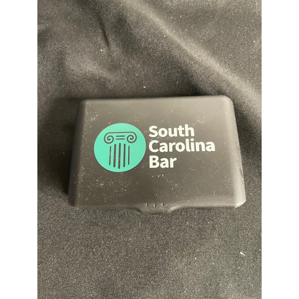 South Carolina Bar Evans USA Black Plastic Business Card Holder Case Small Box